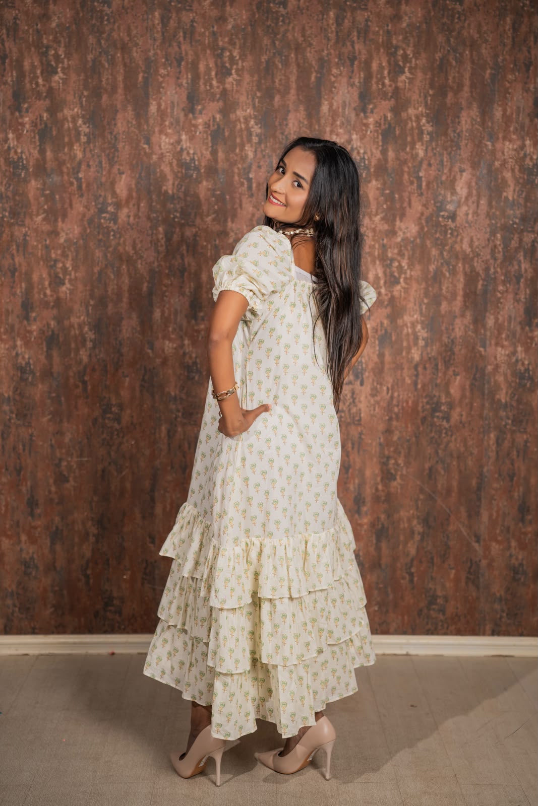 Tiered Ruffled Maxi Dress