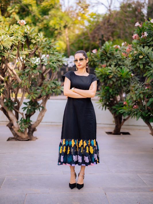 Black maxi dress