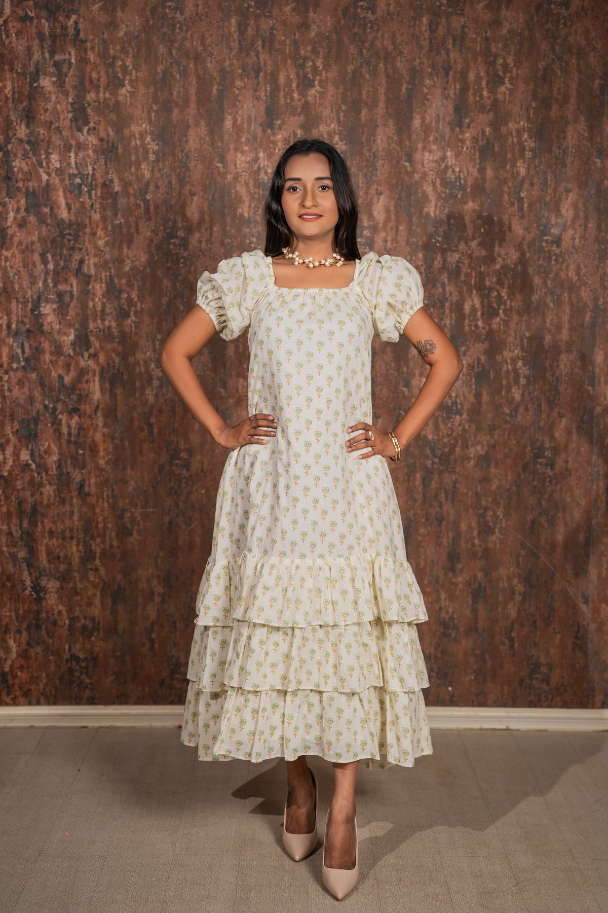 Tiered Ruffled Maxi Dress