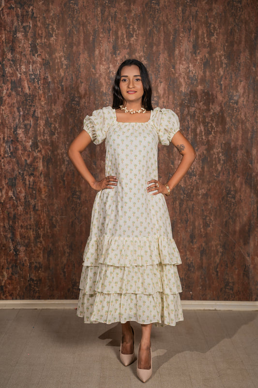 Tiered Ruffled Maxi Dress