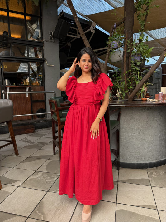 Red maxi Dress